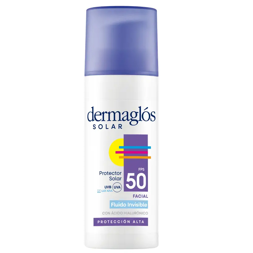 DERMAGLOS PROTECTOR SOLAR FACIAL FLUIDO SIN COLOR FPS50 X 50 G.